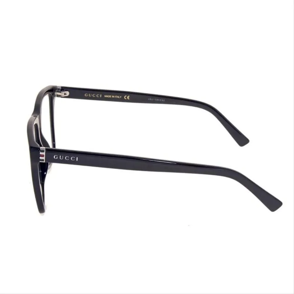 Gucci Men's Square Eyeglasses Black Frame with Demo Lens GG0452O 001